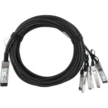 BLUEOPTICS kompatibilní H3C QSFP-40G-4SFP-10G-CAB-5M-CM-BL BlueLAN pasivní 40GBASE-CR4 QSFP na 4x10GBASE-CR SFP+ Direct Attach Breakout kabel, 5 metrů, AWG26