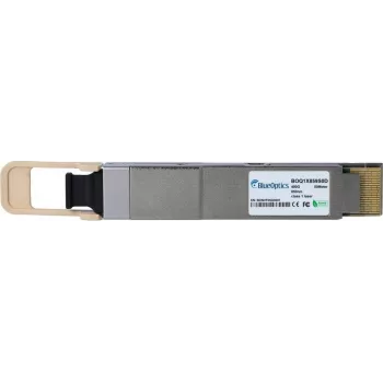 BlueOptics HPE P65334-B21 Compatible QSFP112 Transceiver, MPO-12/APC, 400GBASE-SR4, Multimode Fiber, 850nm, 50m, 0°C to 70°C, DDM