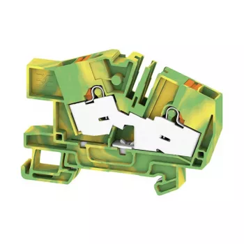 Svorka ochranného vodiče Weidmüller AITB 6 BB 2C PE, PUSH IN, 6 mm², 41 A, 800 V, zelená/žlutá