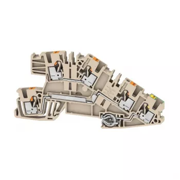 Instalační svorka Weidmüller AITB 2.5 BB L-L-PE, PUSH IN, 3 potenciály, 2,5 mm², černá