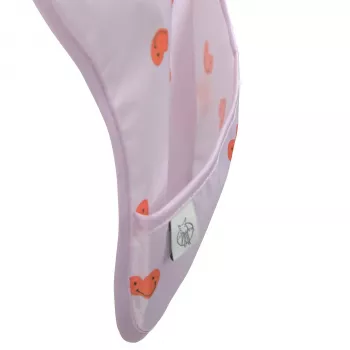 Sada nepromokavých bryndáků Lassig 6m+ Happy Rascals Heart Lavender