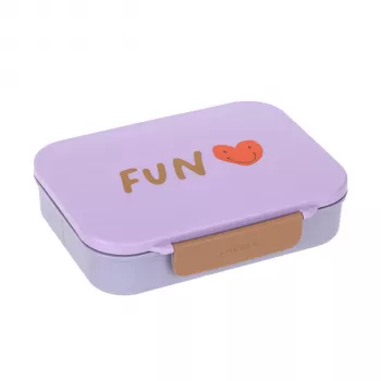 Bento box Lassig Bento 12100157012 Little Gang Heart Purple