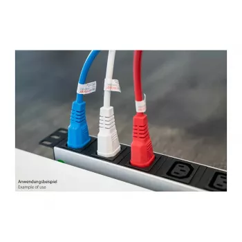Kabelmeister prodlužovací kabel pro studená zařízení C14 na C13, červený, 0,5m, 3x0.75mm²