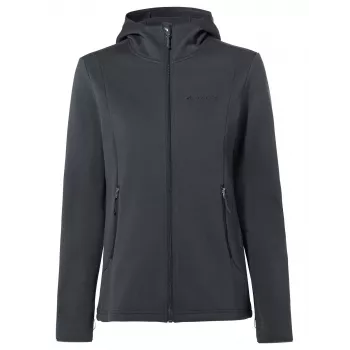 Dámská fleecová mikina s kapucí Vaude Idris Fleece Hoody, Phantom Black, velikost S