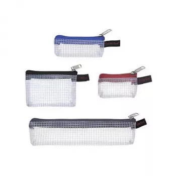 FolderSys sada 4 zipových kapes 1x 170x40 mm šedá 3x 80x55 mm černá/šedá