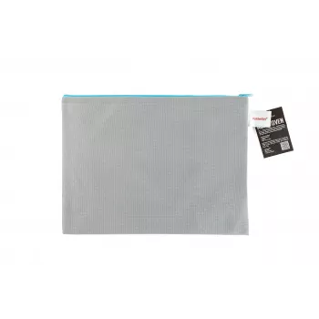 FolderSys zipová kapsa A4 šedá neprůhledná netkaná PP 270 x 350 mm