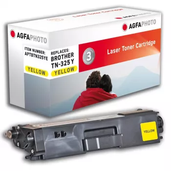 AGFAPHOTO Yellow Compatible Toner Cartridge (Alternative to Brother TN-325Y)
