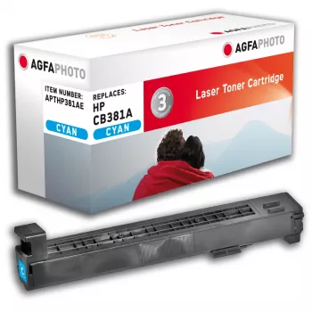 AGFAPHOTO Cyan Compatible Toner Cartridge (HP 824A / CB381A) for HP Color LaserJet CM6030, CM6040, CP6015
