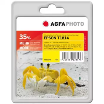 AgfaPhoto APET181SETD Ink Cartridge Set, Black/Cyan/Magenta/Yellow (4-Pack)