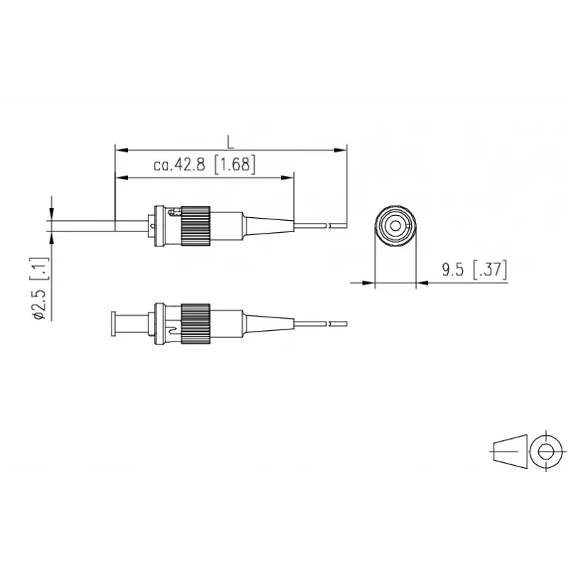 METZ CONNECT 150M1AO0020E optický patch kabel OM3 ST/PC 2 m multi