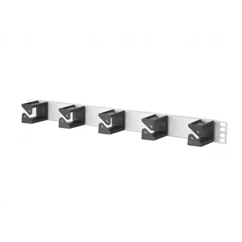 Panel pro správu kabelů METZ CONNECT BTR Cable Manager 1RU, eloxovaný hliník, 1U, 19