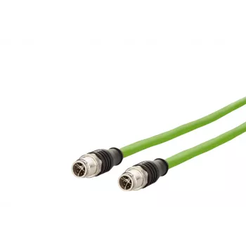 METZ CONNECT M12 průmyslový Ethernet propojovací kabel, Cat.6A, 10m, zelený