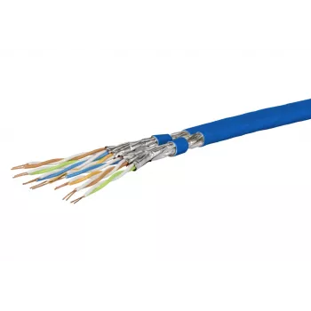 METZ CONNECT Cat.7 S/FTP propojovací kabel 500 m, LSZH, oranžový, buben