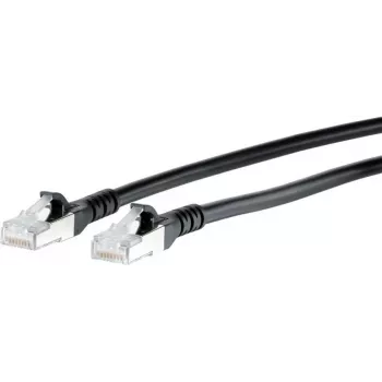 METZ CONNECT BTR 1308457500-E propojovací kabel RJ45 Cat.6A AWG26 S/FTP LSOH 7,5m černý