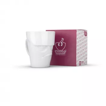 Hrnek s uchem FIFTYEIGHT PRODUCTS 350 ml, Grumpy White