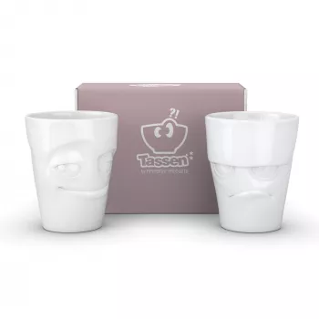 FIFTYEIGHT PRODUCTS 350ml Mug - Grumpy & Mischievous White