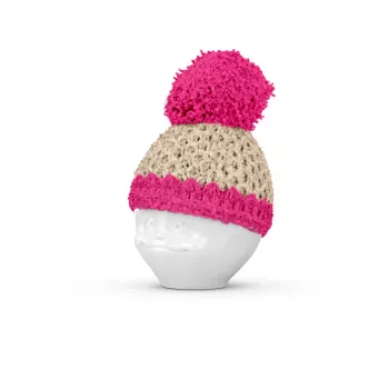 Stojánek na vejce FIFTYEIGHT PRODUCTS Mützchen, ivory/magenta