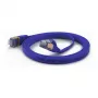 wantecWire CAT6A Extra Flat FTP patch kabel 1,0m modrý