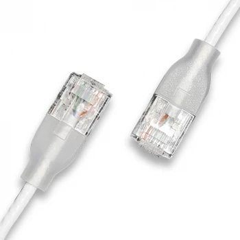 WANTEC Patch Cable UTP CAT6a eGlow White 3.00m (7407)