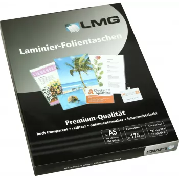 LMG laminovací fólie A5 lesklé 100 ks 175 mikronů