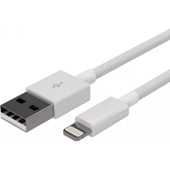 SHIVERPEAKS Flexline USB nabíjecí a synchronizační kabel, USB-A na 8-pin, 2.0, ABS, bílý, 0,2 m