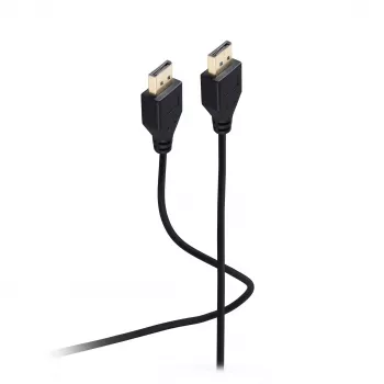 SHIVERPEAKS Flexline DisplayPort 1.2 kabel, samec na samce, UHD 4K, extra tenký, černý, 0,5 m