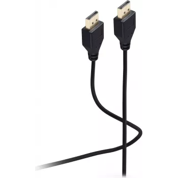 SHIVERPEAKS Flexline DisplayPort kabel 1.2, samec na samce, UHD 4K, extra tenký, černý, 1,5 m (FL31-49155)