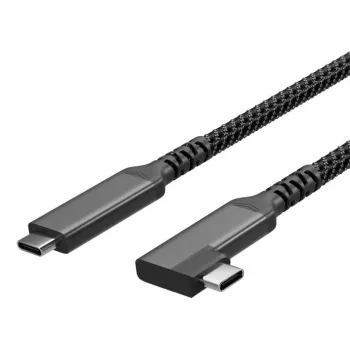 S CONN S/CONN maximum connectivity USB-C nabíjecí kabel USB-C na USB-C 3.2 100W PD textilní 90° - kabel - digitální/data