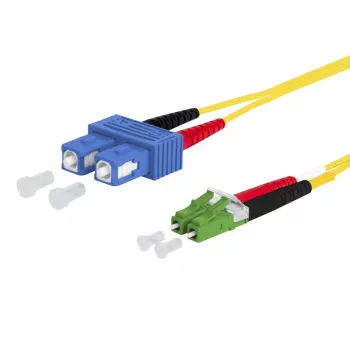 METZ CONNECT OpDAT Patch kabel SC-D/LC-D APC OS2 2,0 m