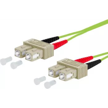 Metz Connect OpDAT Fibre Optic Patch Cable SC Duplex to SC Duplex OM5, 1 m