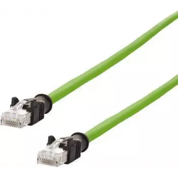 Metz Connect CAT 6a S/FTP patch kabel 1 m zelený PUR plášť