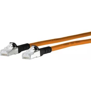 METZ CONNECT RJ45 Cat.6A propojovací kabel 5 m S/FTP LSHF oranžový 1308455001-E