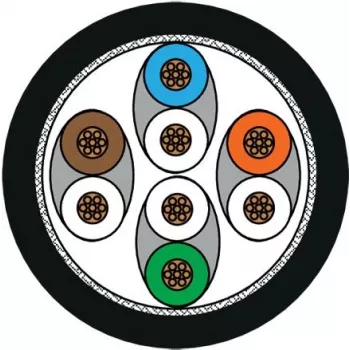 METZ CONNECT Ultraflex500 propojovací kabel Cat.6 SFTP PiMF RJ-45 samec na RJ-45 samec 10,0 m černý bez halogenů (13084VA000-E)