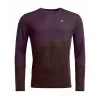 Ortovox 185 Rock N Wool Long Sleeve - Dark Wild Berry, velikost L