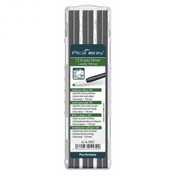 Tuhy Pica BIG DRY pro kameníky 10H - balení 12 ks, 2x5 mm, grafit
