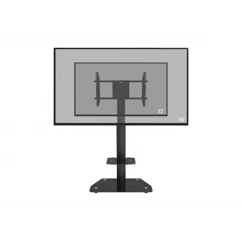 celexon Professional Adjust-3270MP mobilní stojan na displej na výšku pro obrazovky 32-70 inch, eloxovaný hliník, matné sklo, černá