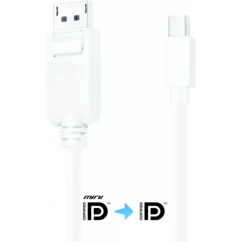 Purelink iSeries DisplayPort na Mini DisplayPort kabel 1,5 m bílý s pojistkou (IS1100-015)