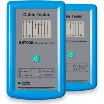 Tester kabelů Kurth Electronic KE7000 UTP/STP modrý