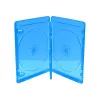MEDIARANGE BOX38-3-30 Blu-ray obal - 3 disky - modrý - průhledný - plast - 120 mm - RoHS