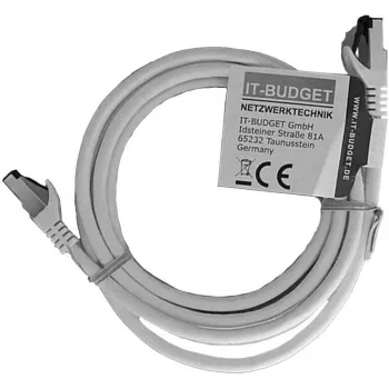 IT-BUDGET Full Copper Premium patch kabel - Flex AWG 26 - Cat.8.1 - 2000 MHz - bez halogenů - PoE+ - 40 Gbit - bílý - 3 m (90ITBFLEX81PK3W)