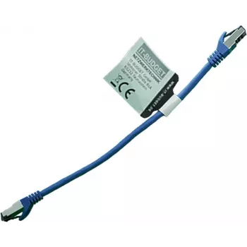 IT-BUDGET Full Copper Premium patch kabel - Flex AWG 26 - Cat.8.1 - 2000 MHz - bez halogenů - PoE+ - 40 Gbit - modrý - 0,25 m
