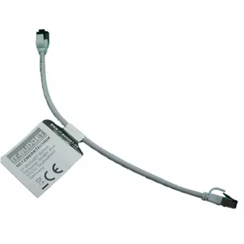 IT-BUDGET Full Copper Premium patch kabel - Slim AWG 28 - Cat.8.1 - 2000 MHz - bez halogenů - PoE+ - 40 GBit - šedý - 0,50 m (90ITBSLIM81PK050G)
