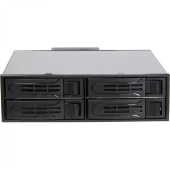 Inter-Tech IPC ST-5244 4-bay 2,5 inch SATA/SAS hot-swap mobilní rám pro 5,25 inch pozici, černý