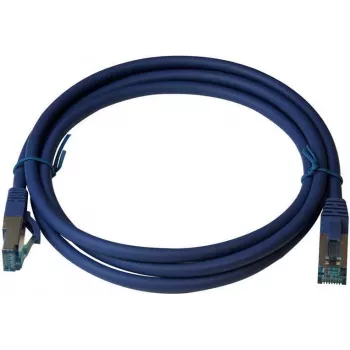 Propojovací kabel IT-BUDGET Full Copper Premium Cat.6A 500 MHz bez halogenů PoE+ AWG 26/7, modrý, 15 m