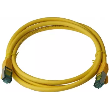 Propojovací kabel IT-BUDGET Full Copper Premium Cat.6A 500 MHz bez halogenů PoE+ AWG 26/7, žlutý, 30 m
