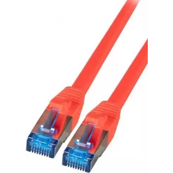 Propojovací kabel IT-BUDGET Premium Super Flex TPE Cat.6A 500 MHz LSZH PoE+ AWG 27, červený, 1,50 m