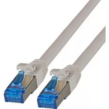 Propojovací kabel IT-BUDGET Full Copper Premium Cat.6A Super Flex TPE 500MHz LSZH PoE+ AWG 27, šedý, 3 m