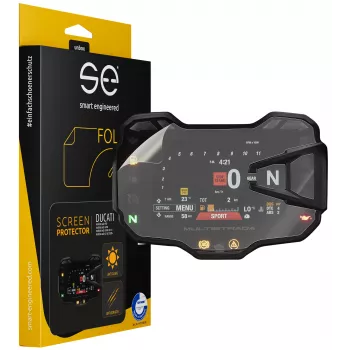 smart.engineered SE-DCP-2-0102-0030-1-M Display Protection Film for Ducati Multistrada 950/1200/1260 2015+ and Multistrada V2(s) 2020+ Cockpit - Transparent