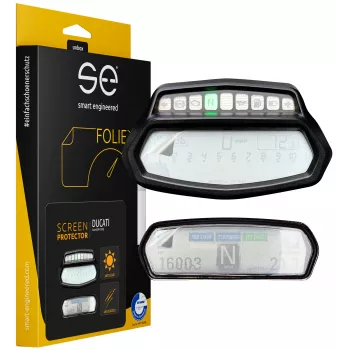 smart.engineered SE-DCP-2-0102-0033-1-M Dashboard Protector Film for Ducati Diavel (2011-2018) - Transparent - 2 Pieces