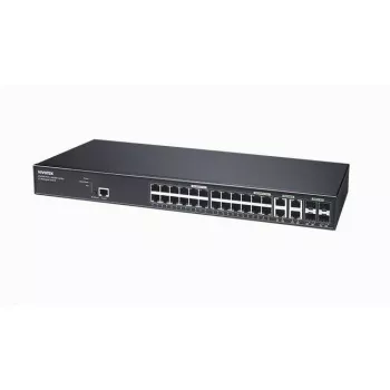 VIVOTEK AW-GEV-288A-370 PoE switch, 24portový gigabitový, 4 SFP, 370W, rackmount, neřízený